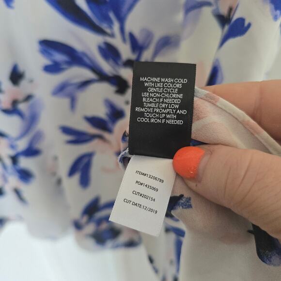 Torrid Floral Babydoll Georgette Flutter Sleeve Blouse Peplum Plus Size 3x - Picture 13 of 15